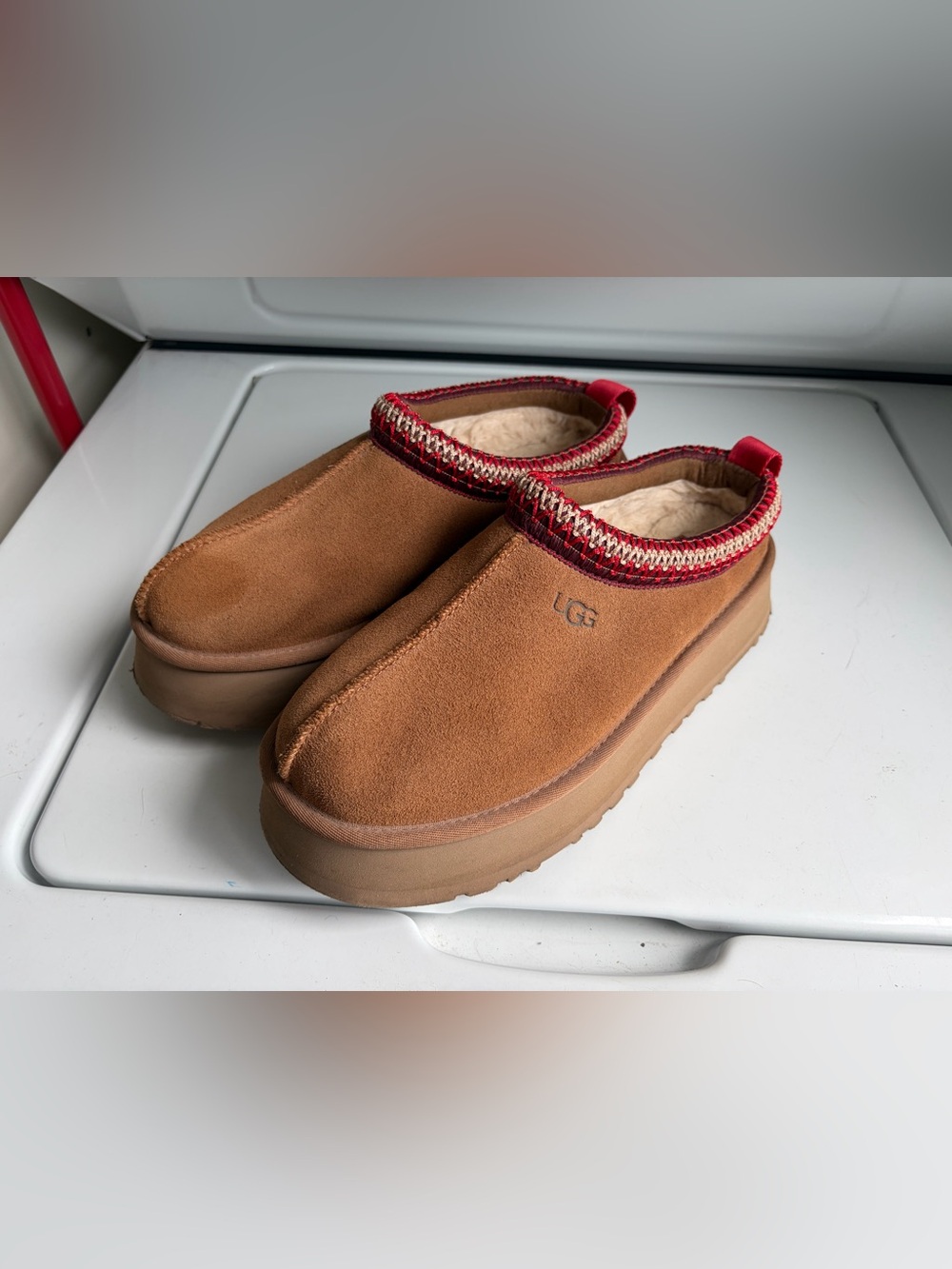 Womens UGG Tazz Platform Slipper - Chestnut
